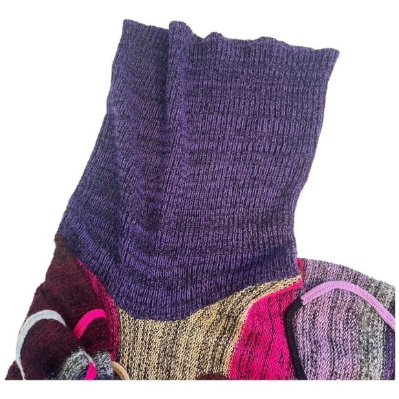 VTG RARE Vivian Chan-Shaw Turtleneck Bubble Hem Tunic Dress One Sz 3D Knit 80s - Picture 5 of 11